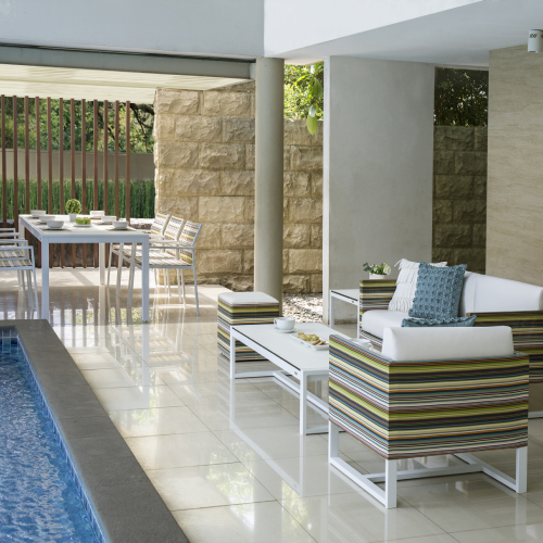 STRIPE Sofa & MONO Long Table