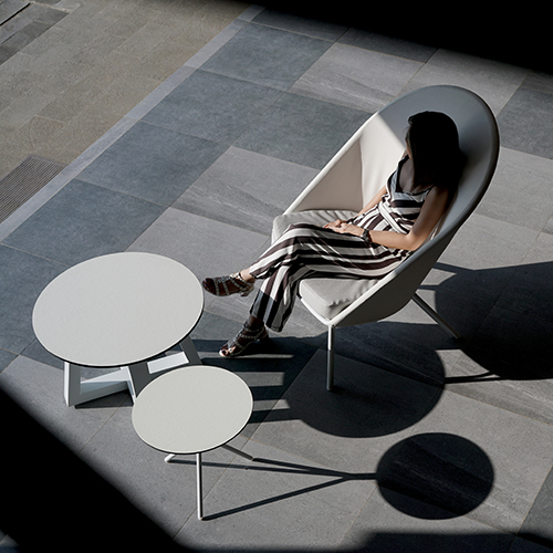 ZUPY Highback Chair, BONO Side Table & MONO Side Table