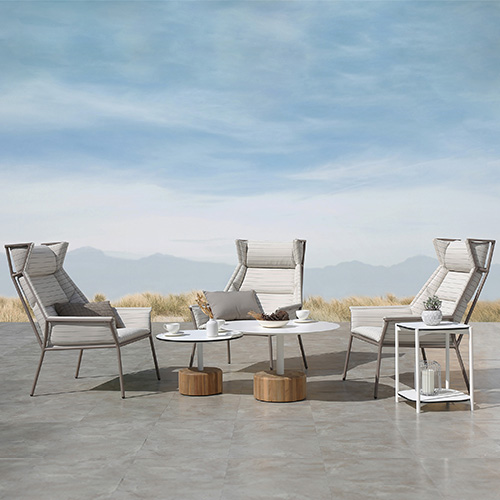 ANDY High Back Chair & GLYPH Low Table HPL