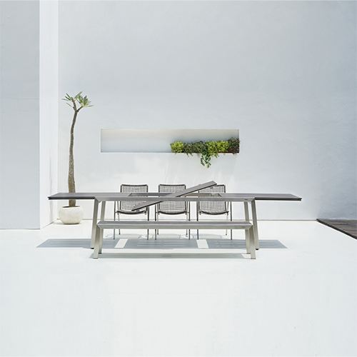 BAIA Extension Table Bench & OLAF Dining Armchair 3