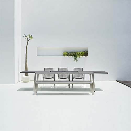 BAIA Extension  Table Bench & OLAF Dining Armchair 4