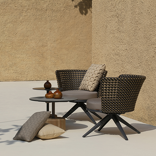 DAISY MAE Swivel Dining Chair & GLYPH Low Table