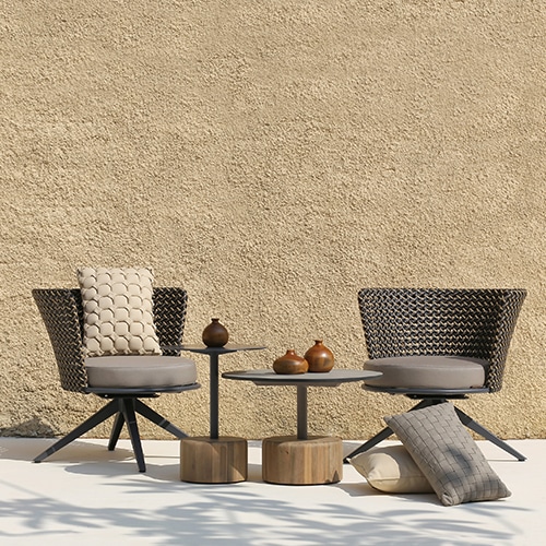 DAISY MAE Swivel Lounge Chair & GLYPH Low Table