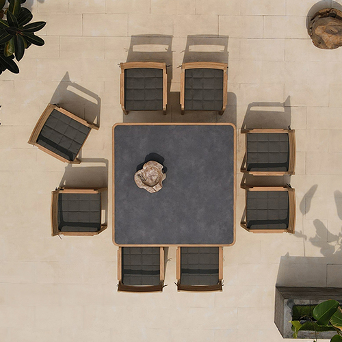 ESTATE Square Dining Table HPL Dining Armchair