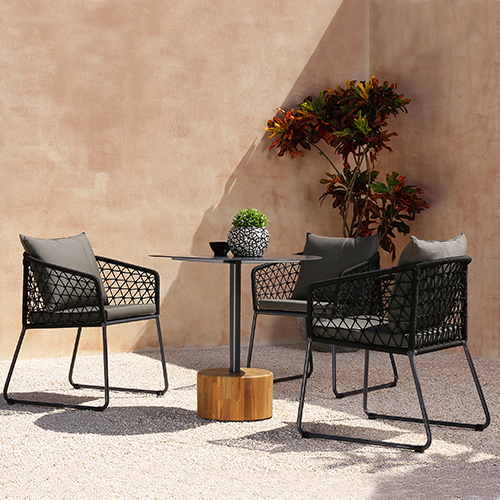 OHANA Dining Chair & GLYPH Bistro Table