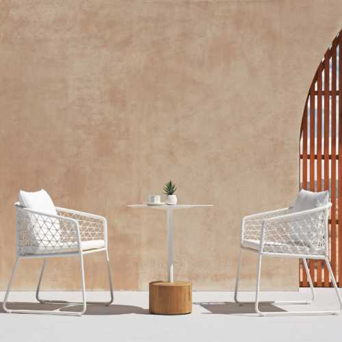 OHANA Dining Chair & GLYPH Bistro Table