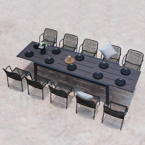 BAIA Extension Table & MANDA Chair Woven