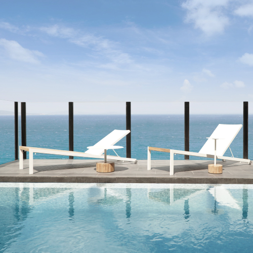 BONDI Chaise Lounge & GLYPH Low Table