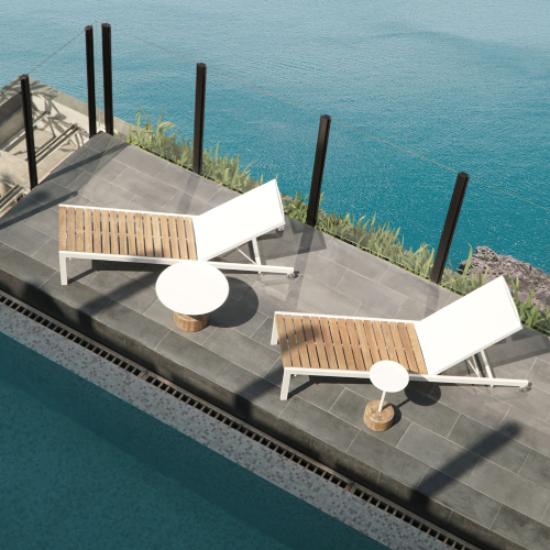 BONDI Chaise Lounge & GLYPH Low Table