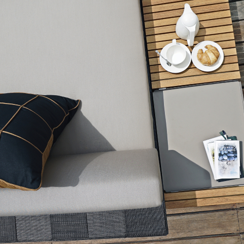 EKKA Sectional Chaise & Long Table Detail