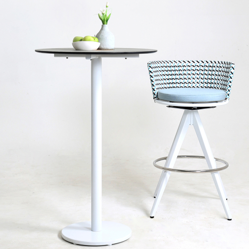 DAISY MAE Swivel Bar Chair & STIZZY Pedestal Bar Table
