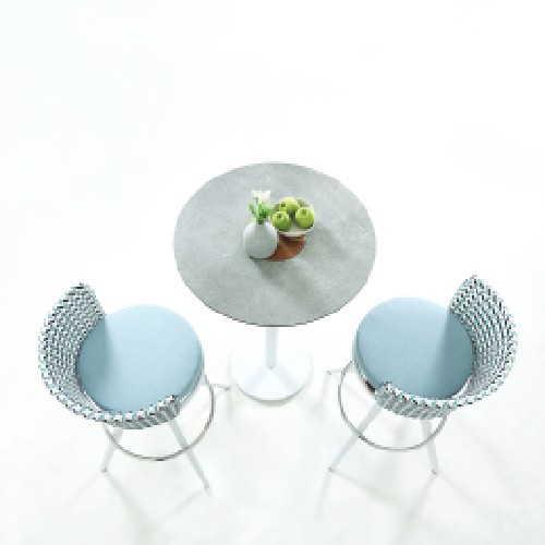 DAISY MAE Swivel Bar Chair & STIZZY Pedestal Bar Table