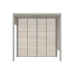 Teak Trellis 2 Both Sides Walls