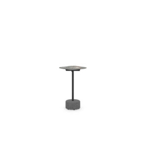 GLYPH Side Table Square 12" / 30 cm (Sintered Stone Top | Stone Base)