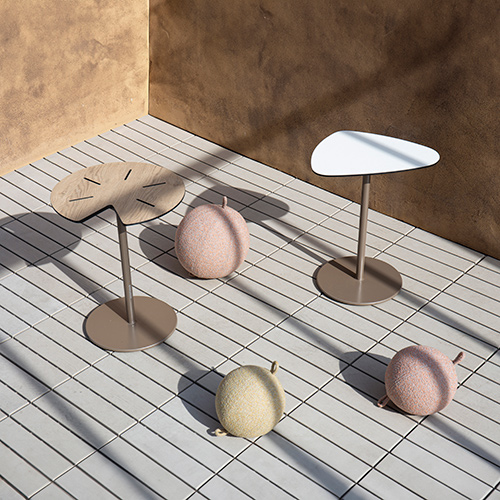 LILY Low Tables & Sphere Pillows